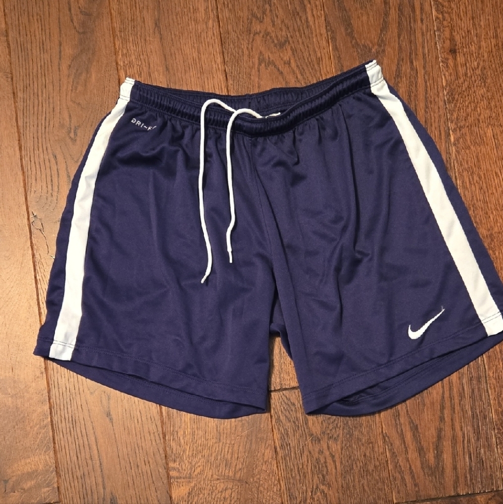 Nike Blue and White Athletic Shorts Performance Fit